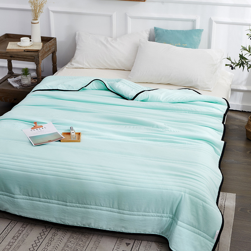 Cooling Blankets Pure Color Summer Quilt Plain Summer Cool Quilt Compressible Air-conditioning Quilt Quilt Blanket - Image 7