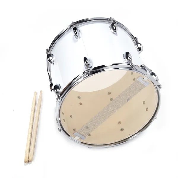 14 X10 Inches Marching Drum Drumsticks Key Strap White - Image 4