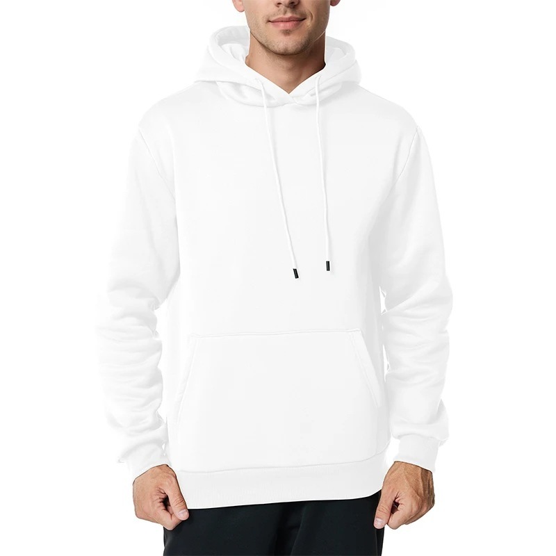 Men's Autumnwinter Fleece-lined Hooded Jacket - Image 8