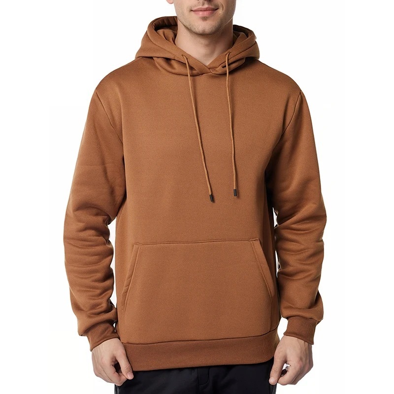 Men's Autumnwinter Fleece-lined Hooded Jacket - Image 3