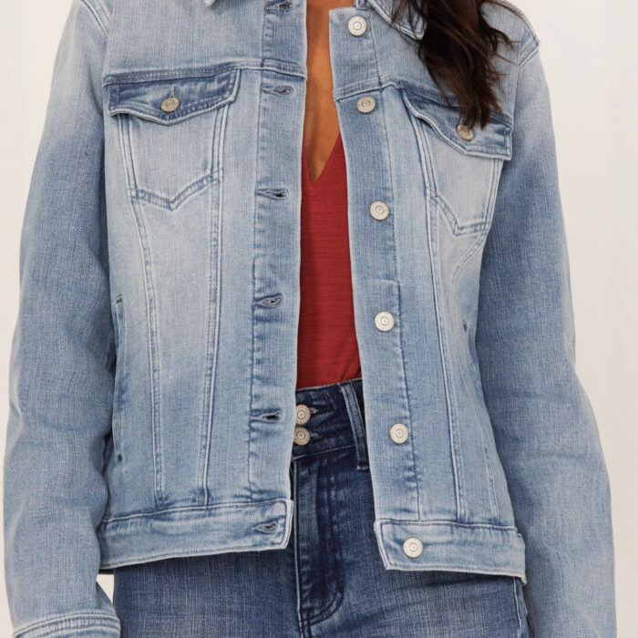 Classic Light Wash Relaxed Denim Jacket