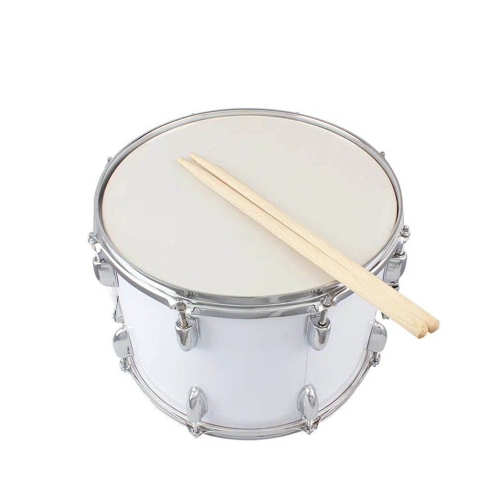 14 X10 Inches Marching Drum Drumsticks Key Strap White - Image 5