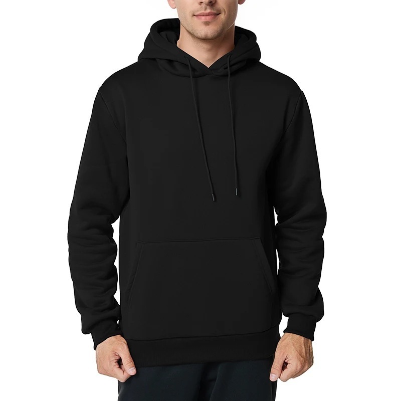 Men's Autumnwinter Fleece-lined Hooded Jacket - Image 2